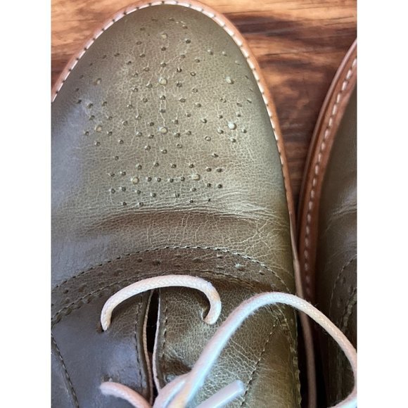 Men’s Olive Green Oxford Shoes — 8 main image 8